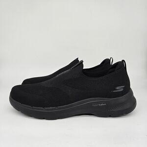 Skechers Men's Go Walk Comfort Slip On Shoes Black Size 14